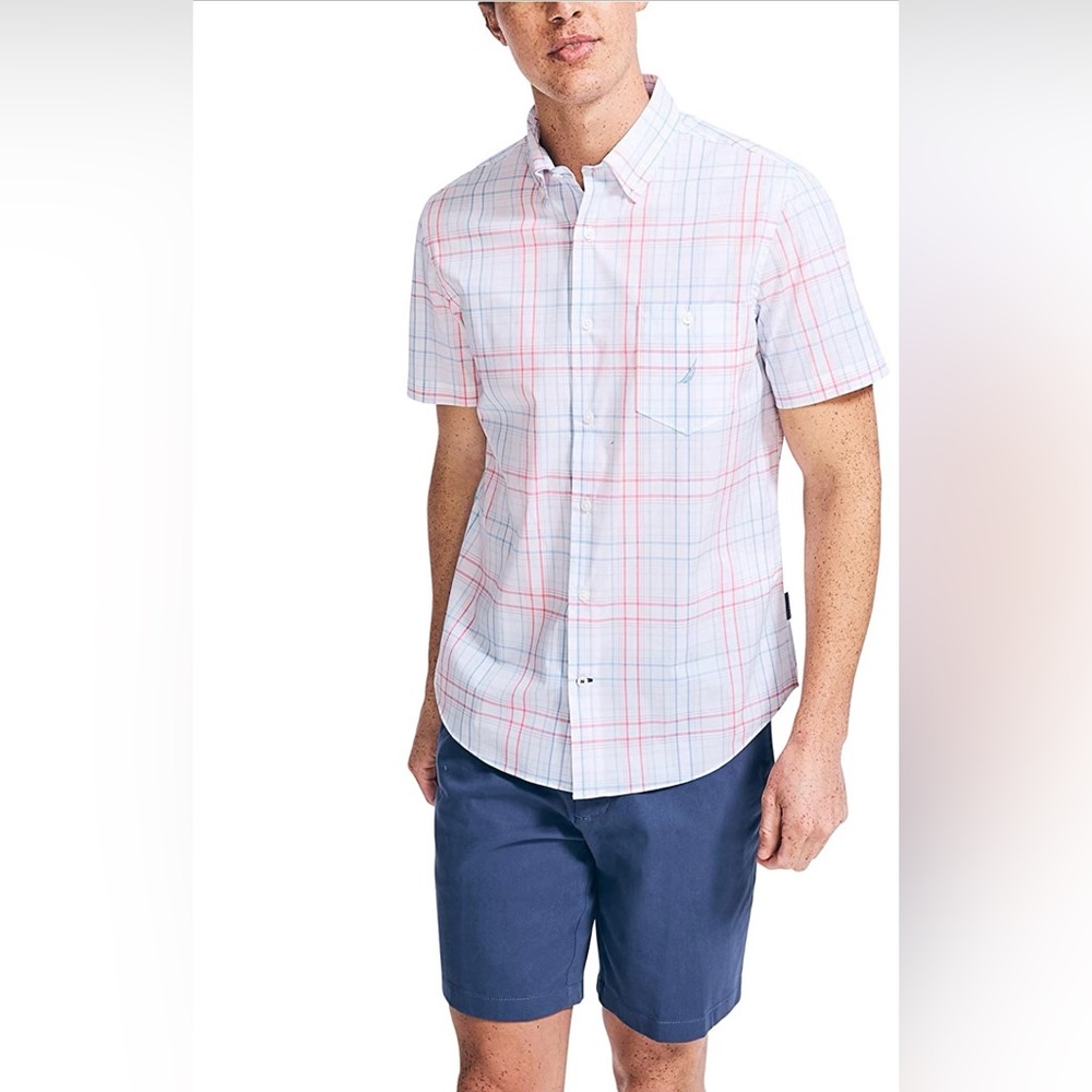 Nautica Men's Navtech Slim Fit Plaid Shirt